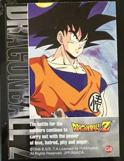 1998 Dragon Ball Z Gohan Prism Foil Chase Trading G8 Card JPP/AMADA Artbox - Image 2