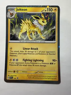 Jolteon - (Cosmos Holo) Rare SV: Scarlet & Violet Promo Cards 169 NM English - Image 1