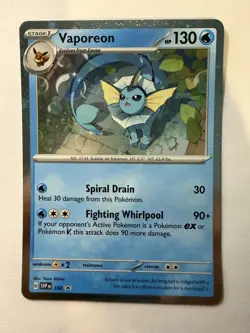 Vaporeon - (Cosmos Holo) Promo SV: Scarlet & Violet Promo Cards 168 NM English - Image 1