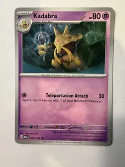 Kadabra SV: Scarlet & Violet 151 064/165 NM English Pokemon Card - Image 1