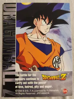 1998 Dragon Ball Z Zarbon Silver Prism Card G5 Artbox JPP/AMADA DBZ CCG - Image 2