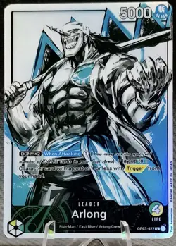 One Piece Card Game Arlong Alt Art Leader OP03-022 English Edition - Image 1