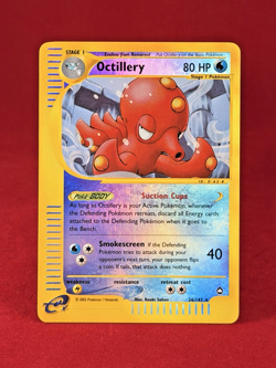 2002 Pokemon Aquapolis OCTILLERY Reverse Holo 26/147 Card LP - Image 1