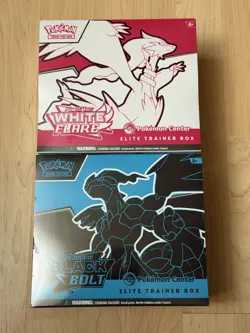 Pokemon Center Black Bolt & White Flare Elite Trainer Box ETB Set New Sealed - Image 1