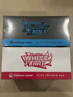 Pokemon Center Black Bolt & White Flare Elite Trainer Box ETB Set New Sealed - Image 5