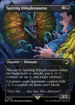 Spitting Dilophosaurus Non-Foil Borderless Universes Beyond: Jurassic World - Image 1