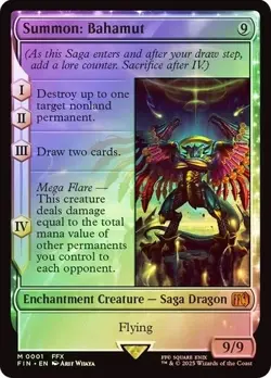 Summon: Bahamut - Final Fantasy Magic the Gathering - M 0001 - Foil - Mythic - Image 1