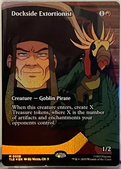 Dockside Extortionist (Borderless) FOIL 28 - MTG AVATAR THE LAST AIRBENDER MINT! - Image 1