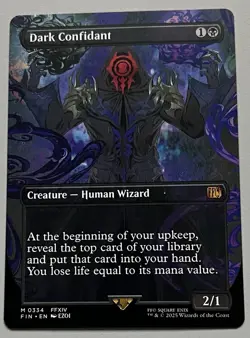 MTG Final Fantasy Dark Confidant Creature - Human Wizard MYTHIC REGULAR #0334 - Image 1