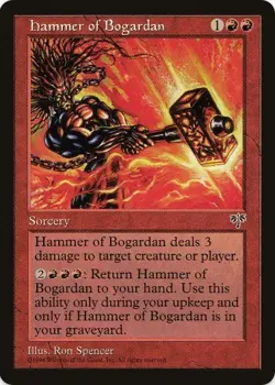 1 x Hammer of Bogardan - Mirage - LP - Magic The Gathering - MTG - EOF - Image 1