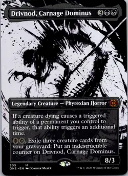 Drivnod, Carnage Dominus (Showcase) M Phyrexia: All Will Be One 305 NM Normal - Image 1