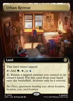 MTG Urban Retreat #0283 Extended Art Rare Marvel’s Spider-Man (SPM) - Image 1