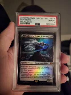 Sephiroth, Fabled Soldier Mtg Final Fantasy Pre Release Promo PSA 10 Pop 5 - Image 2