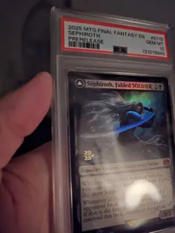 Sephiroth, Fabled Soldier Mtg Final Fantasy Pre Release Promo PSA 10 Pop 5 - Image 4