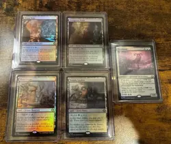 Lorwyn Eclipsed Foil 4 Shock Lands + Emptiness MTG - Image 1