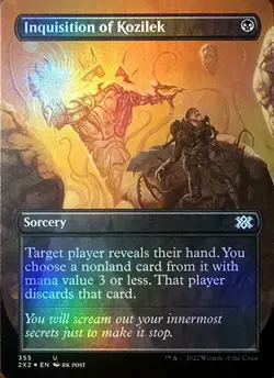 X 1 Inquisition of Kozilek FOIL NM-M Borderless Double Masters 2022 MTG Magic - Image 1