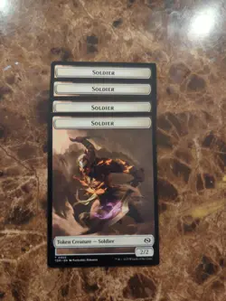 (4) Soldier (0004) Soldier (0005) Token *PLAYSET* Tarkir: Dragonstorm NM MTG - Image 2