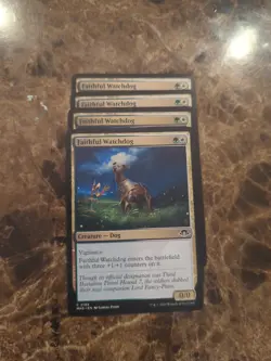 (4) Faithful Watchdog *PLAYSET* Modern Horizons 3 Regular NM MTG - Image 1