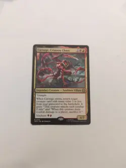Carnage, Crimson Chaos Marvel's Spider-Man Regular NM MTG - Image 1