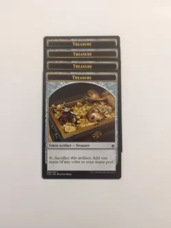 (4) Treasure Token (008) *PLAYSET* Ixalan Regular NM MTG - Image 1