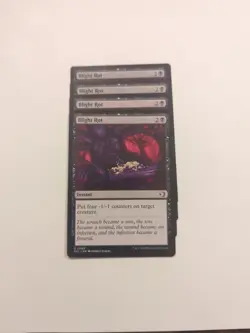 (4) Blight Rot *PLAYSET* Lorwyn Eclipsed Regular NM MTG - Image 1