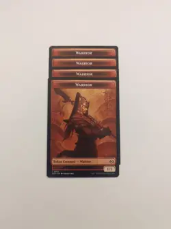 (4) Dragon (0011) Warrior (0013) Token *PLAYSET* Tarkir: Dragonstorm Regular - Image 2