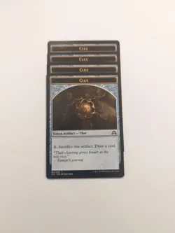 (4) Clue Token (011) *PLAYSET* Shadows over Innistrad Regular NM MTG - Image 1