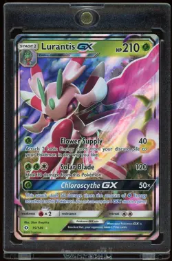 2017 Pokemon TCG Sun & Moon Lurantis GX Full Art Holo Rare 015/149 - Image 1