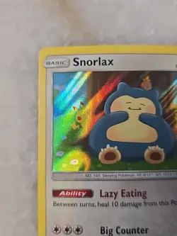 Snorlax SM - Unbroken Bonds #158 (2019) Holo NM Pokemon - Image 2