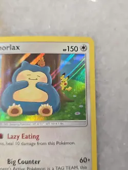 Snorlax SM - Unbroken Bonds #158 (2019) Holo NM Pokemon - Image 3