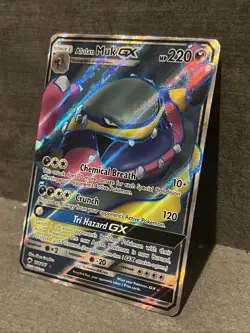 Alolan Muk GX Secret Rare 157/147 Burning Shadows Pokemon Card Mint - Image 2