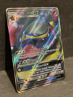 Alolan Muk GX Secret Rare 157/147 Burning Shadows Pokemon Card Mint - Image 3