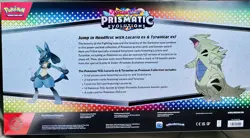 PRISMATIC EVOLUTIONS Lucario EX and Tyranitar EX Premium Collection Sam’s Club - Image 2