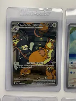 pokemon destined rivels lot of 10 cards IR and hyper rares NM ERROR CARD CRIMPED - Image 3