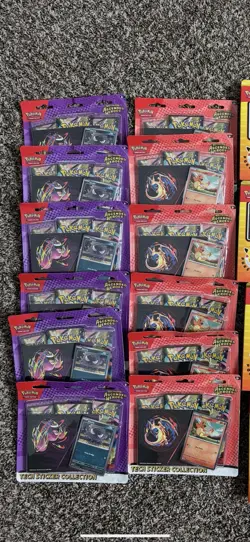 Pokemon Ascended Heroes Tech Sticker Collection - 12 pack (Charmander & Gastly) - Image 1
