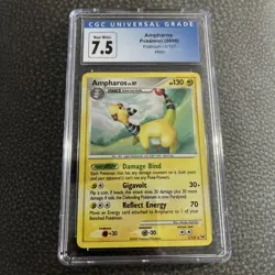 POKEMON AMPHAROS LV.57 1/127 PLATINUM BASE SET RARE HOLO CGC 7.5 - Image 1