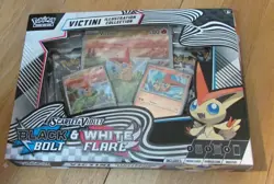 New Pokemon TCG Black Bolt & White Flare Victini Illustration Collection Box Set - Image 1
