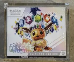 Pokemon TCG Prismatic Evolutions ETB Factory Sealed w Hard Case - Image 1
