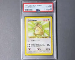 1999 Pokemon Kangaskhan Non Holo 21/64 Jungle Unlimited - PSA 10 - Image 1