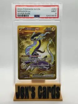 2023 POKEMON SVI EN-SCARLET & VIOLET #253 MIRAIDON EX HYPER RARE PSA 9 - Image 1