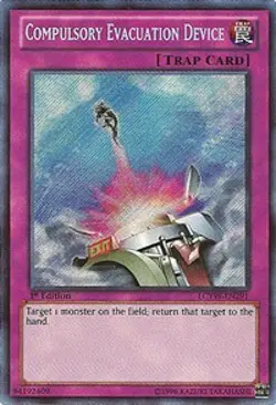 Compulsory Evacuation Device-Secret Rare - 1st Edition - LCYW-EN291 - Legenda... - Image 1