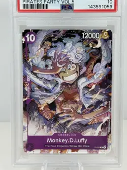 2023 ONE PIECE MONKEY D. LUFFY PIRATE PARTY VOL. 5 PSA 10 Promo P-041 English - Image 2