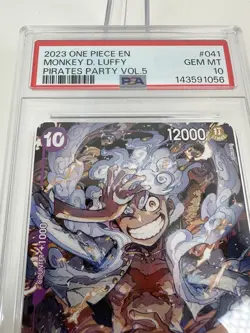 2023 ONE PIECE MONKEY D. LUFFY PIRATE PARTY VOL. 5 PSA 10 Promo P-041 English - Image 4