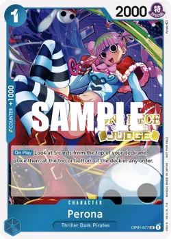 Perona (Judge Pack Vol. 2) - OP01-077 - One Piece Promotion Cards - Promo - N... - Image 1