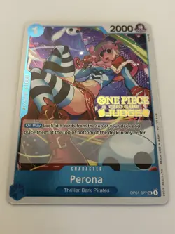 Perona (Judge Pack Vol. 2) OP01-077 One Piece Promotion Cards Foil - Image 1