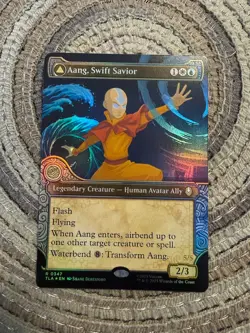 AANG, SWIFT SAVIOR FOIL [Showcase] - Rare - TLA Avatar: The Last Airbender MTG - Image 1