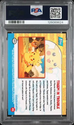 1999 TOPPS POKEMON THE MOVIE EDT TOGEPI IN TROUBLE #45 MOVIE EDITION PSA 9 - Image 2