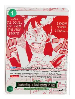 I Know You're Strong So I'll Go All Out from the Very Start! OP13-040 3rd Promo - Image 1