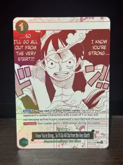 I Know You're Strong. So I'll Go All Out from the Very Start! OP13-040 R - Promo - Image 1