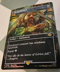 Lorien Brooch - Trailblazer's Boots -Foil Near Mint MTG Promos: Buy-A-Box - Image 1